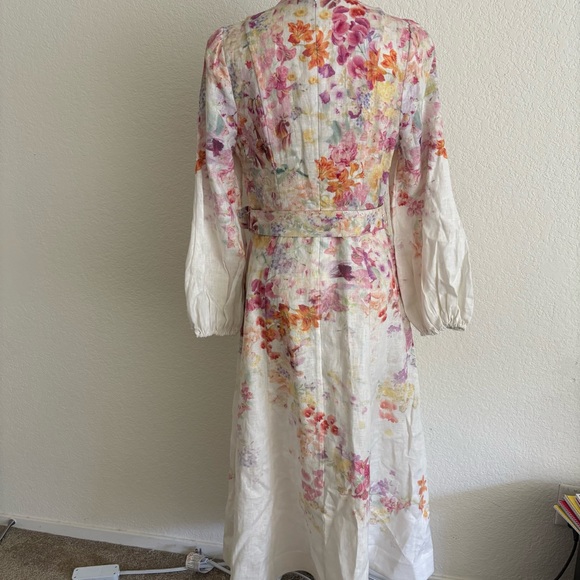 New Zimmermann Multicolor Floral Long Sleeve Dress - Picture 6 of 6